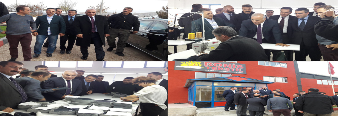VAN VALİMİZ SN.MURAT ZORLUOĞLUNUN OSB' MİZDEKİ TEKSTİL ZİYARETİ